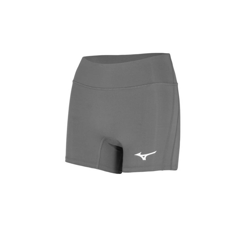 Womens Mizuno Elevated 4" Inseam Volleyball Shorts Grey Philippines (SAQZMO871)